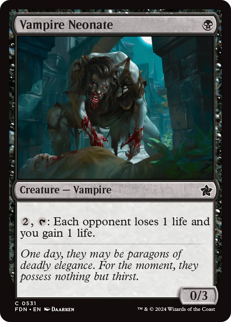 Nouveau-né vampire — Foundations — Magic: The Gathering