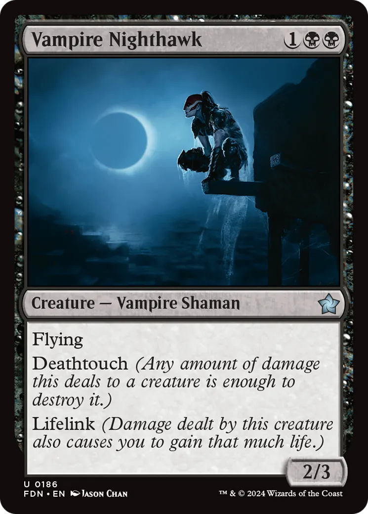 Faucon de nuit vampire — Foundations — Magic: The Gathering
