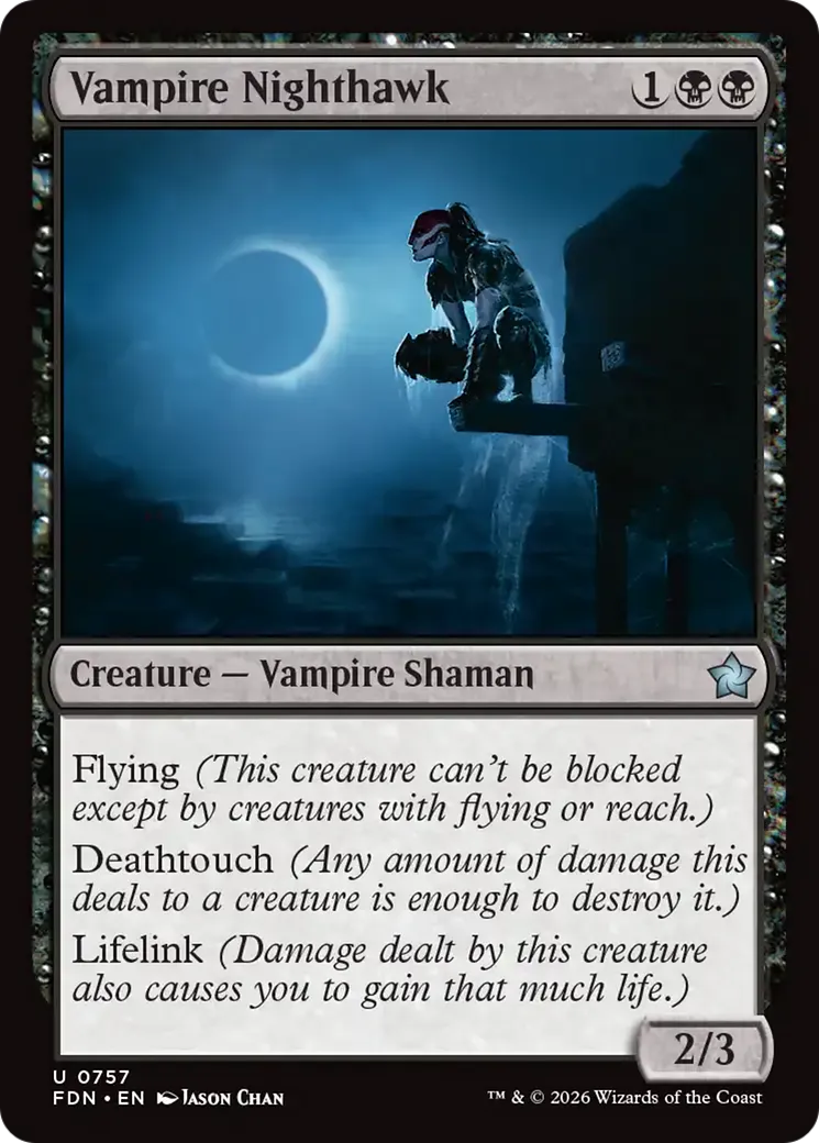 Faucon de nuit vampire — Foundations — Magic: The Gathering