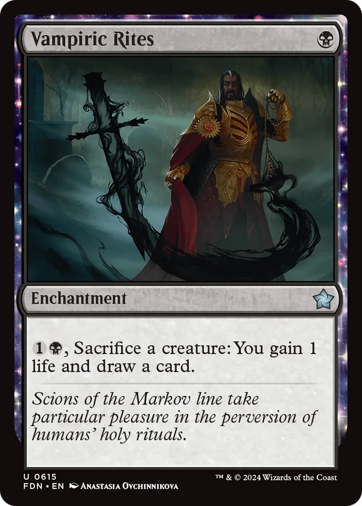 Vampiric Rites from Foundations - Magic: The Gathering