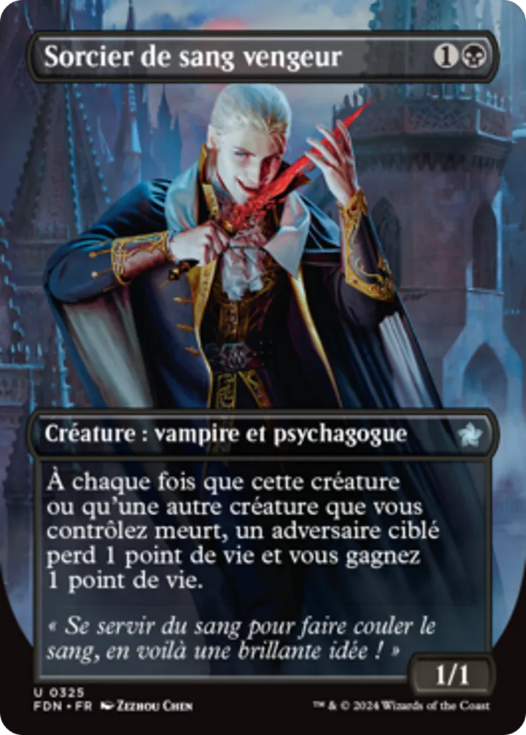 Sorcier de sang vengeur — Foundations — Magic: The Gathering