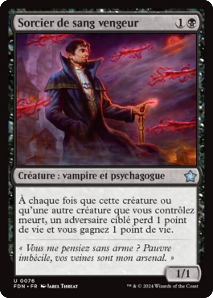 Sorcier de sang vengeur — Foundations — Magic: The Gathering