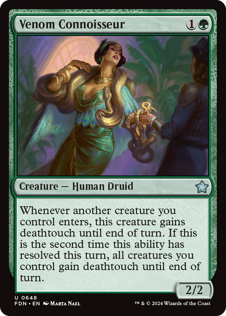 Connaisseuse de venins — Foundations — Magic: The Gathering