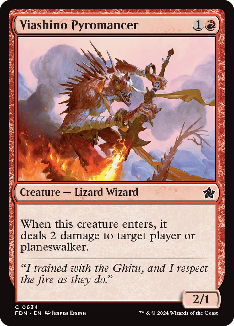 Pyromancien viashino — Foundations — Magic: The Gathering