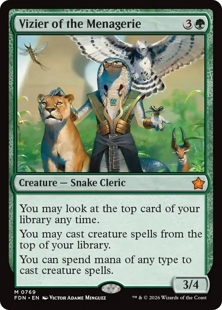 Vizir de la ménagerie — Foundations — Magic: The Gathering