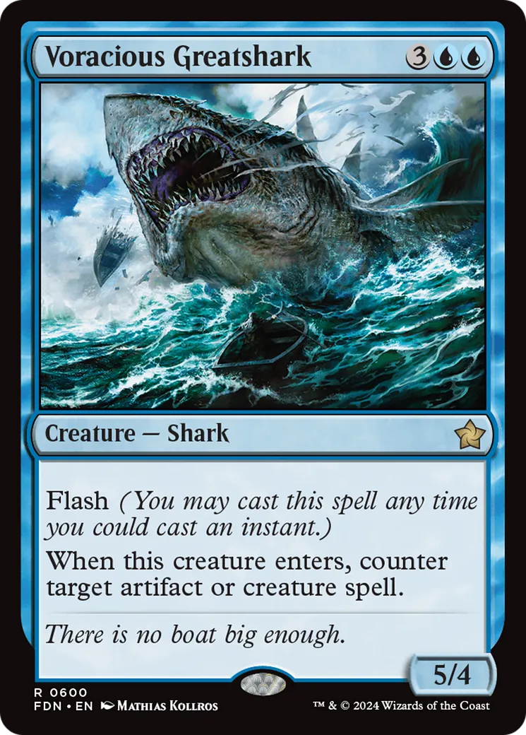 Grand requin vorace — Foundations — Magic: The Gathering