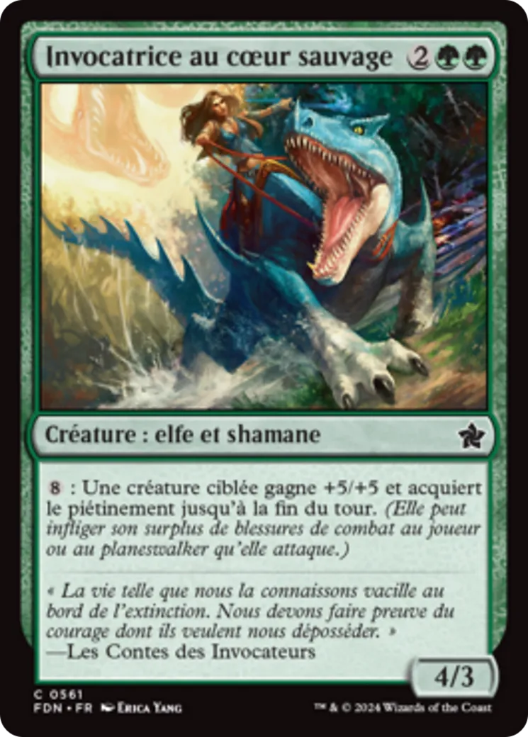 Invocatrice au cœur sauvage — Foundations — Magic: The Gathering