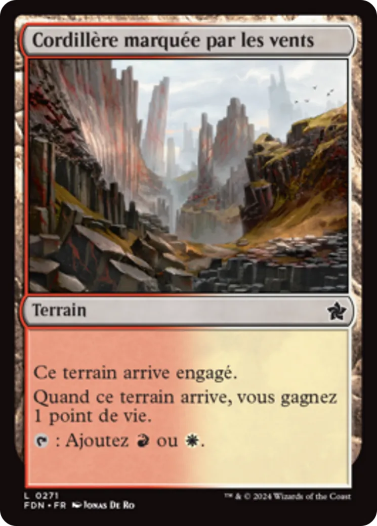 Cordillère marquée par les vents — Foundations — Magic: The Gathering