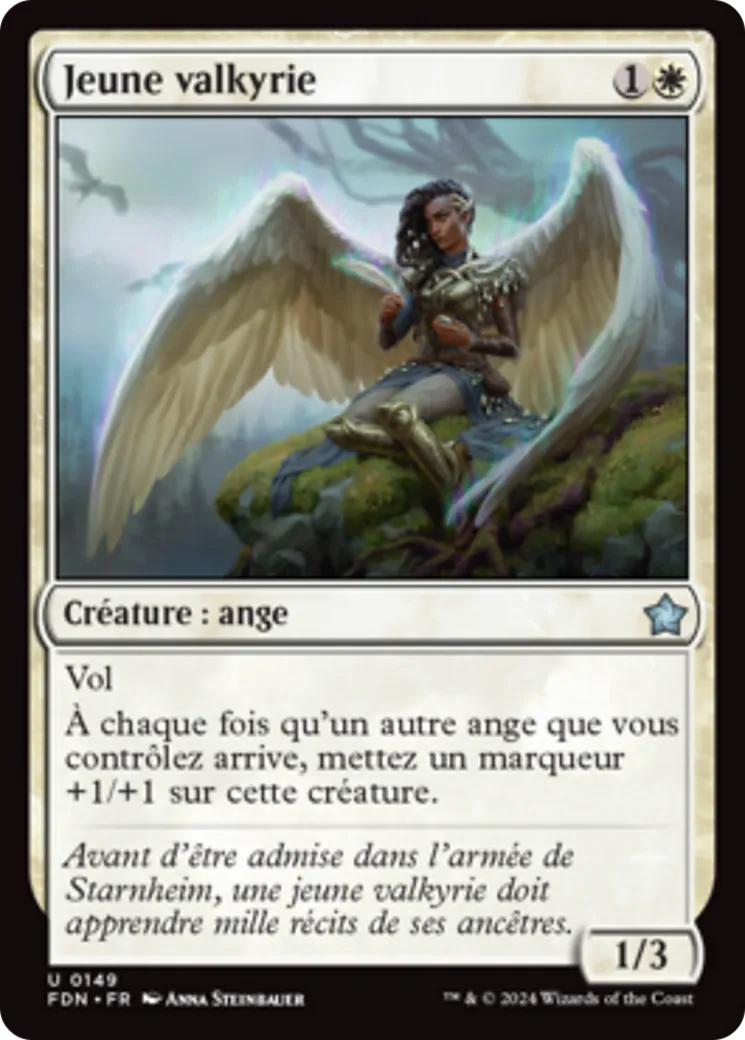 Jeune valkyrie — Foundations — Magic: The Gathering