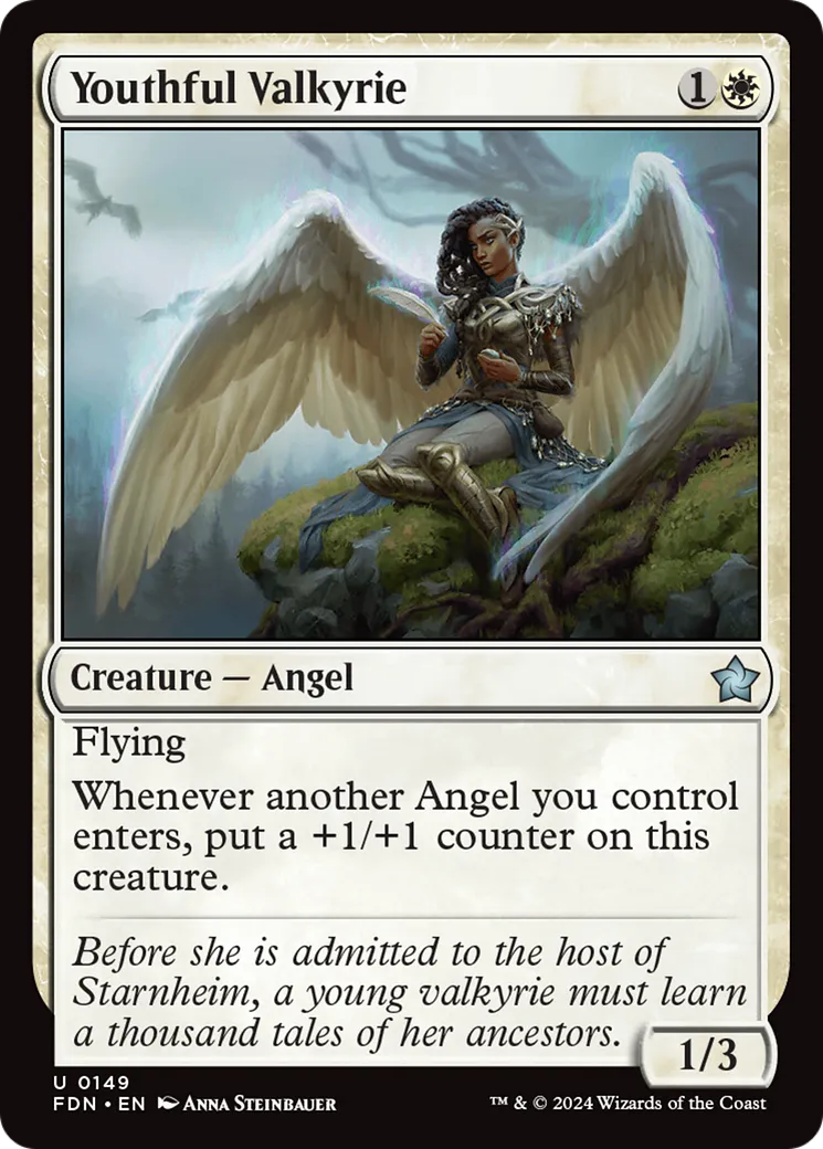 Jeune valkyrie — Foundations — Magic: The Gathering