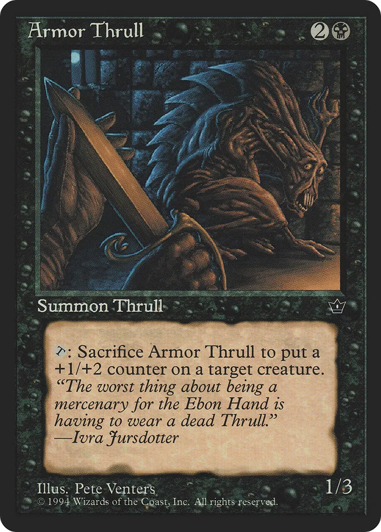 Armor Thrull — Fallen Empires — Magic: The Gathering