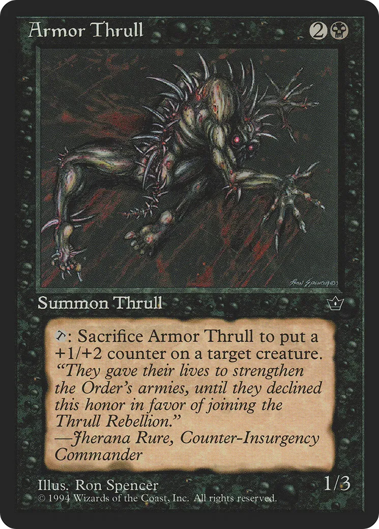 Armor Thrull — Fallen Empires — Magic: The Gathering