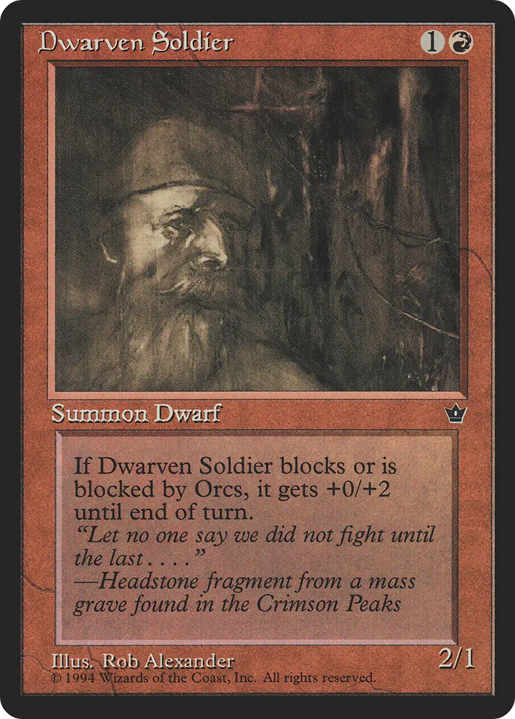 Soldat nain — Fallen Empires — Magic: The Gathering