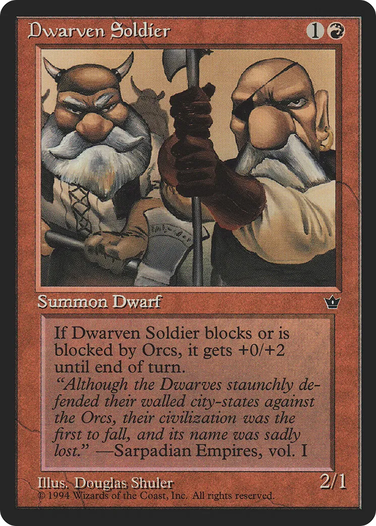 Soldat nain — Fallen Empires — Magic: The Gathering