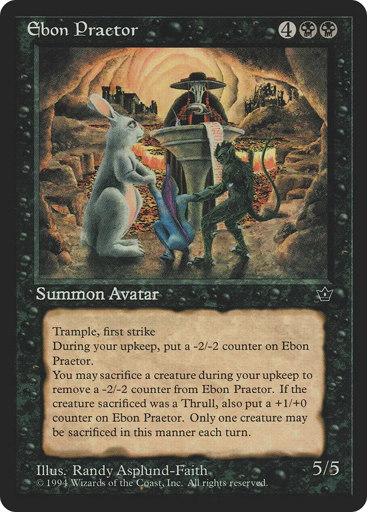 Ebon Praetor — Fallen Empires — Magic: The Gathering