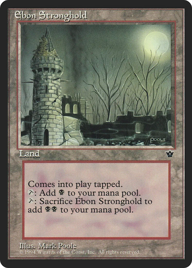 Ebon Stronghold — Fallen Empires — Magic: The Gathering
