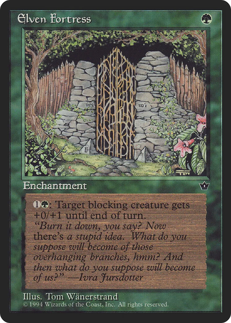 Elven Fortress — Fallen Empires — Magic: The Gathering