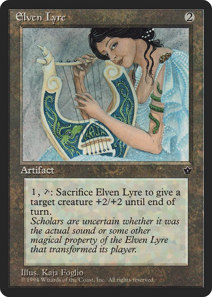 Elven Lyre — Fallen Empires — Magic: The Gathering