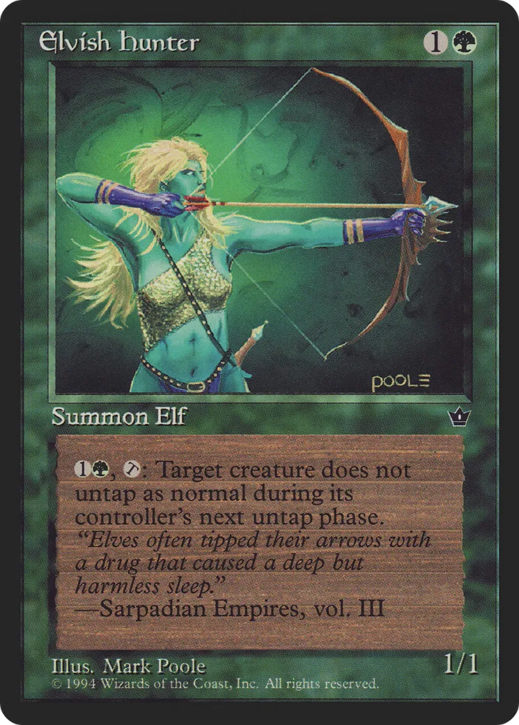 Elvish Hunter — Fallen Empires — Magic: The Gathering