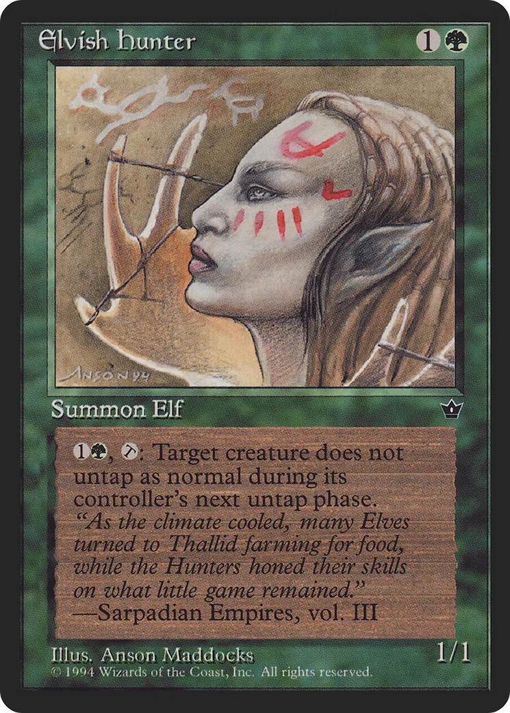 Elvish Hunter — Fallen Empires — Magic: The Gathering