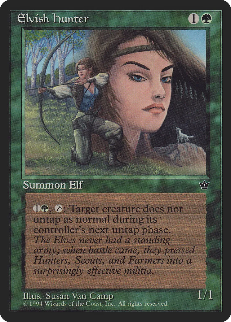 Elvish Hunter — Fallen Empires — Magic: The Gathering