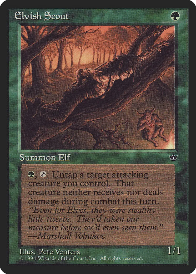 Elvish Scout — Fallen Empires — Magic: The Gathering
