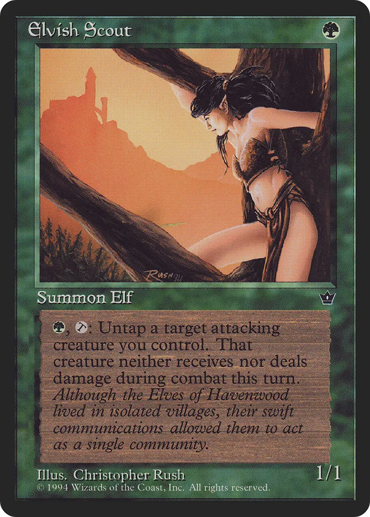 Elvish Scout — Fallen Empires — Magic: The Gathering