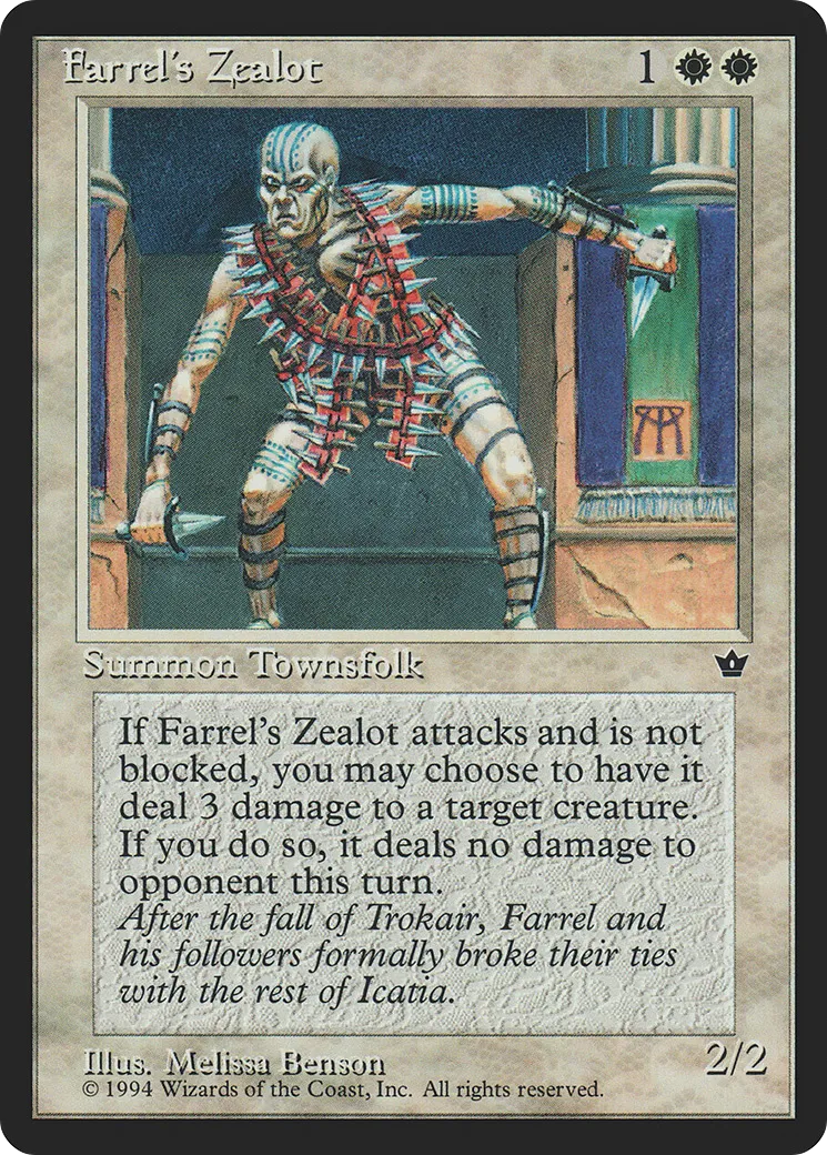 Farrel's Zealot — Fallen Empires — Magic: The Gathering