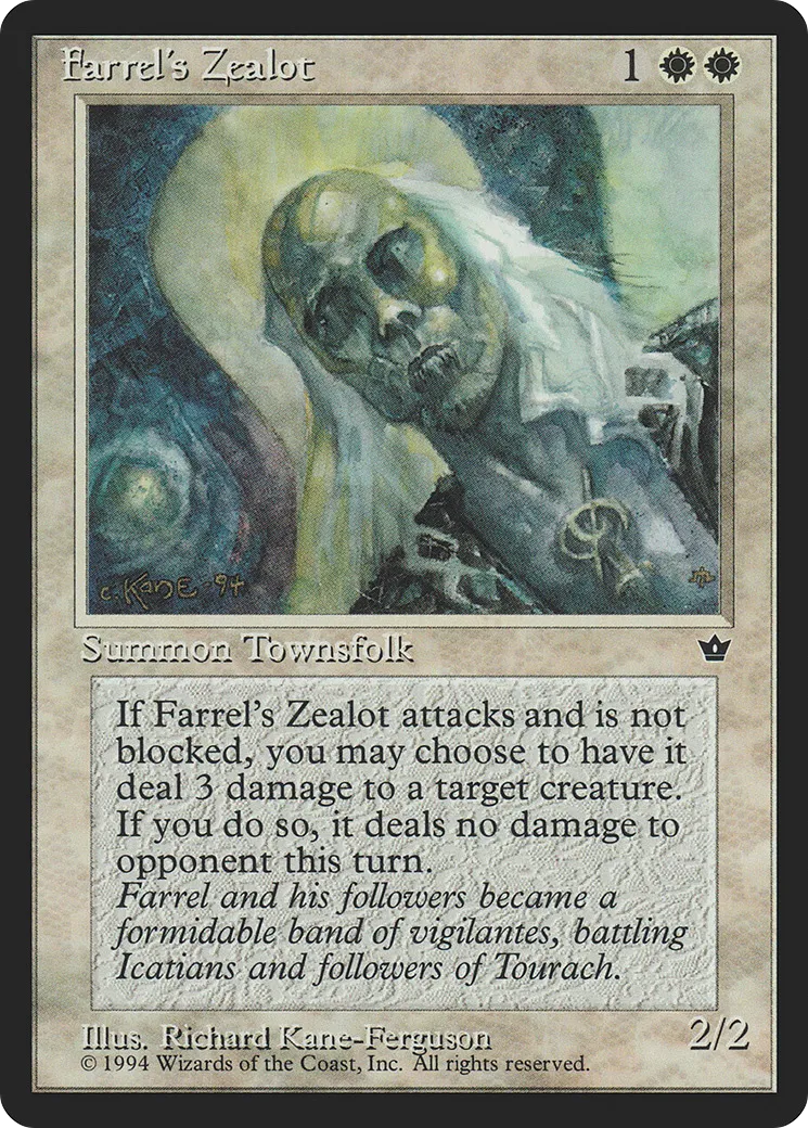 Farrel's Zealot — Fallen Empires — Magic: The Gathering