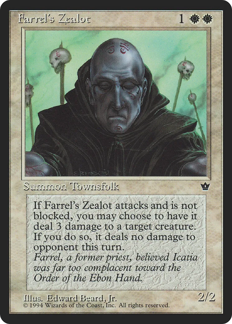 Farrel's Zealot — Fallen Empires — Magic: The Gathering