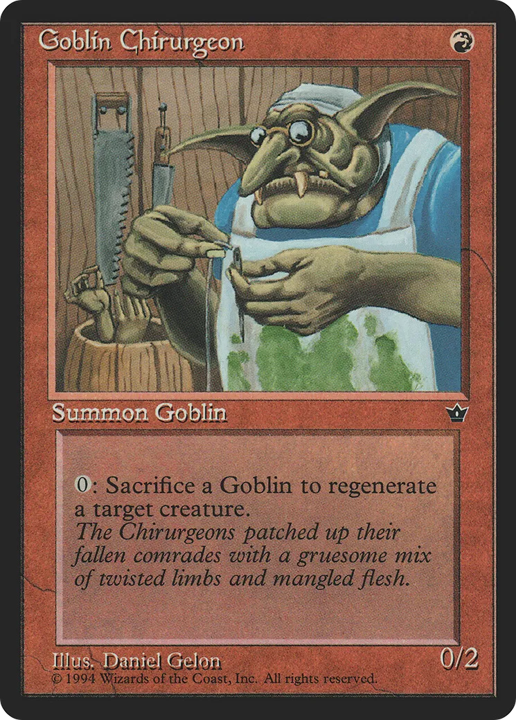 Goblin Chirurgeon — Fallen Empires — Magic: The Gathering