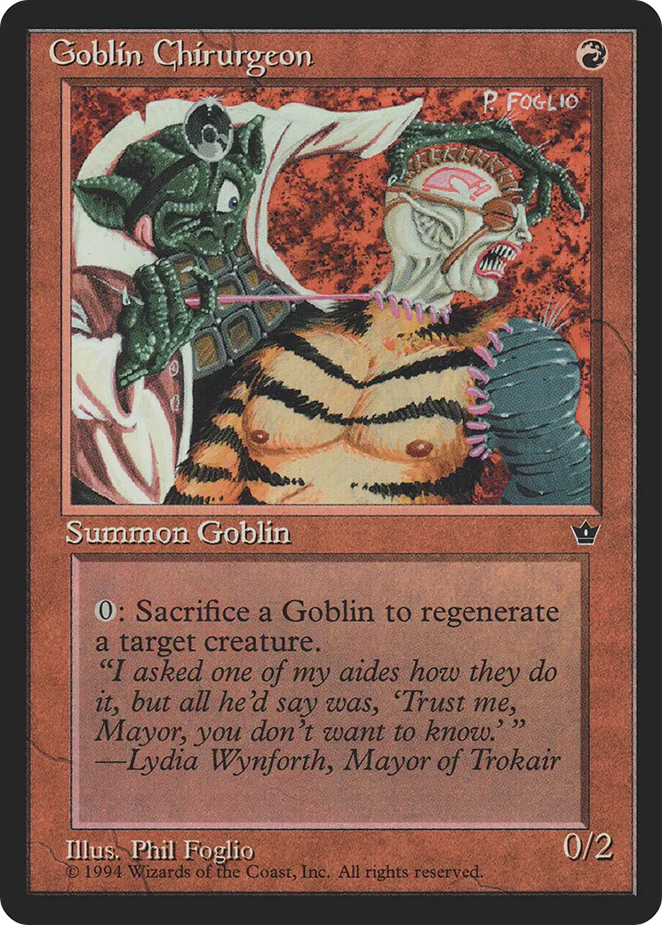 Goblin Chirurgeon — Fallen Empires — Magic: The Gathering