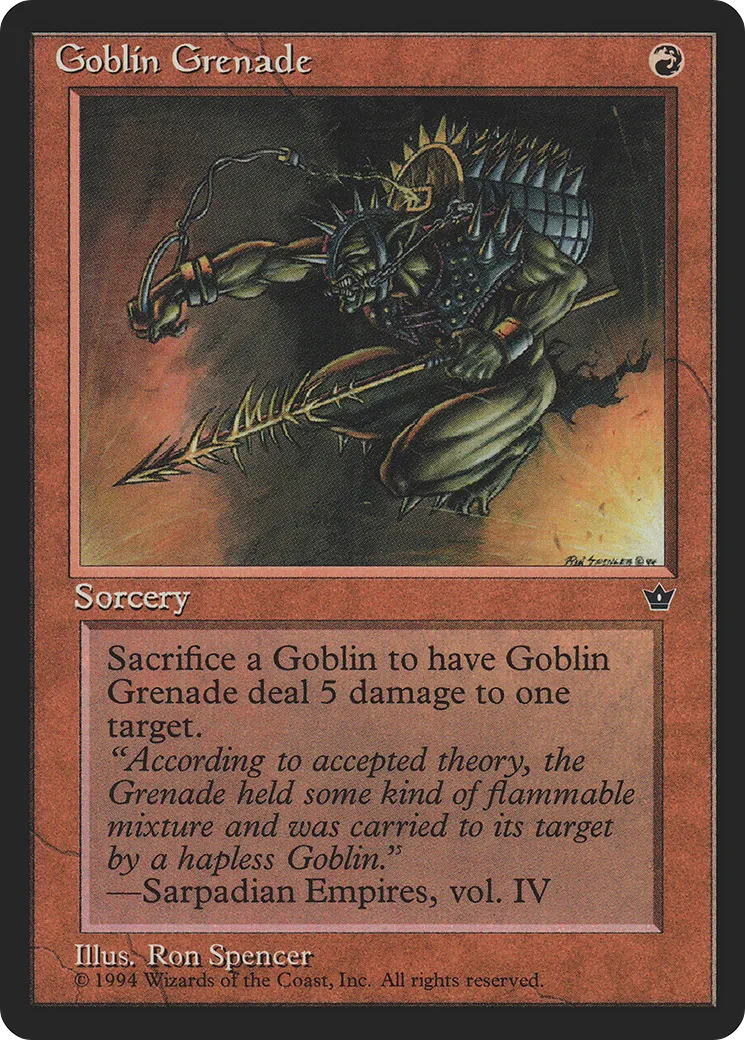 Grenade gobeline — Fallen Empires — Magic: The Gathering