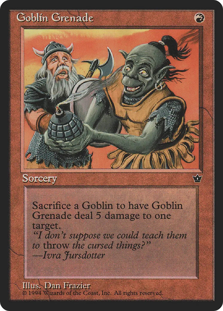 Grenade gobeline — Fallen Empires — Magic: The Gathering