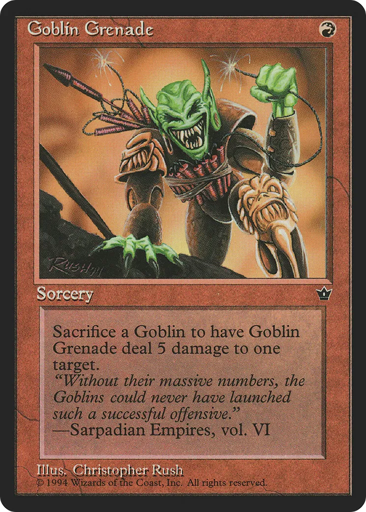 Grenade gobeline — Fallen Empires — Magic: The Gathering
