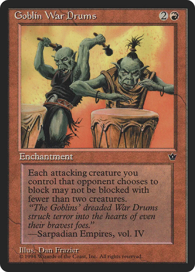 Tambours de guerre gobelins from Fallen Empires - Magic: The Gathering