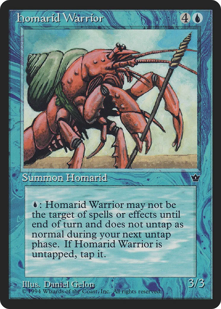 Guerrier Homaride — Fallen Empires — Magic: The Gathering