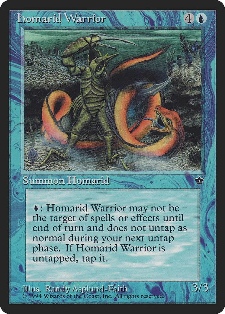 Guerrier Homaride — Fallen Empires — Magic: The Gathering