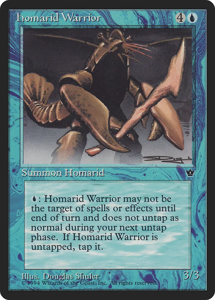 Guerrier Homaride — Fallen Empires — Magic: The Gathering