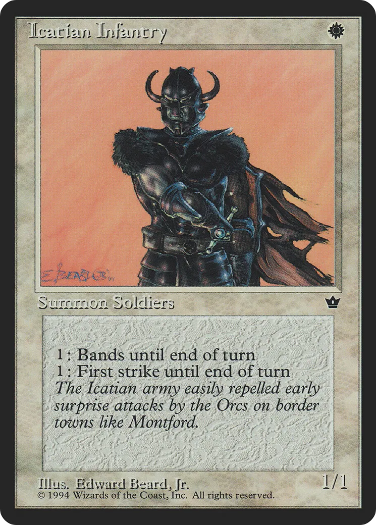 Icatian Infantry — Fallen Empires — Magic: The Gathering