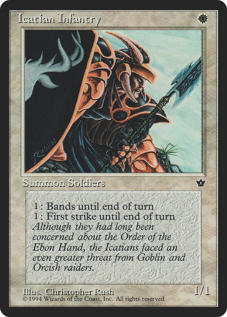 Icatian Infantry — Fallen Empires — Magic: The Gathering