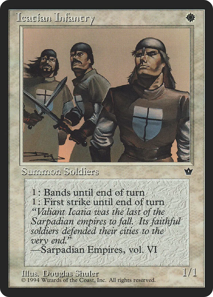 Icatian Infantry — Fallen Empires — Magic: The Gathering
