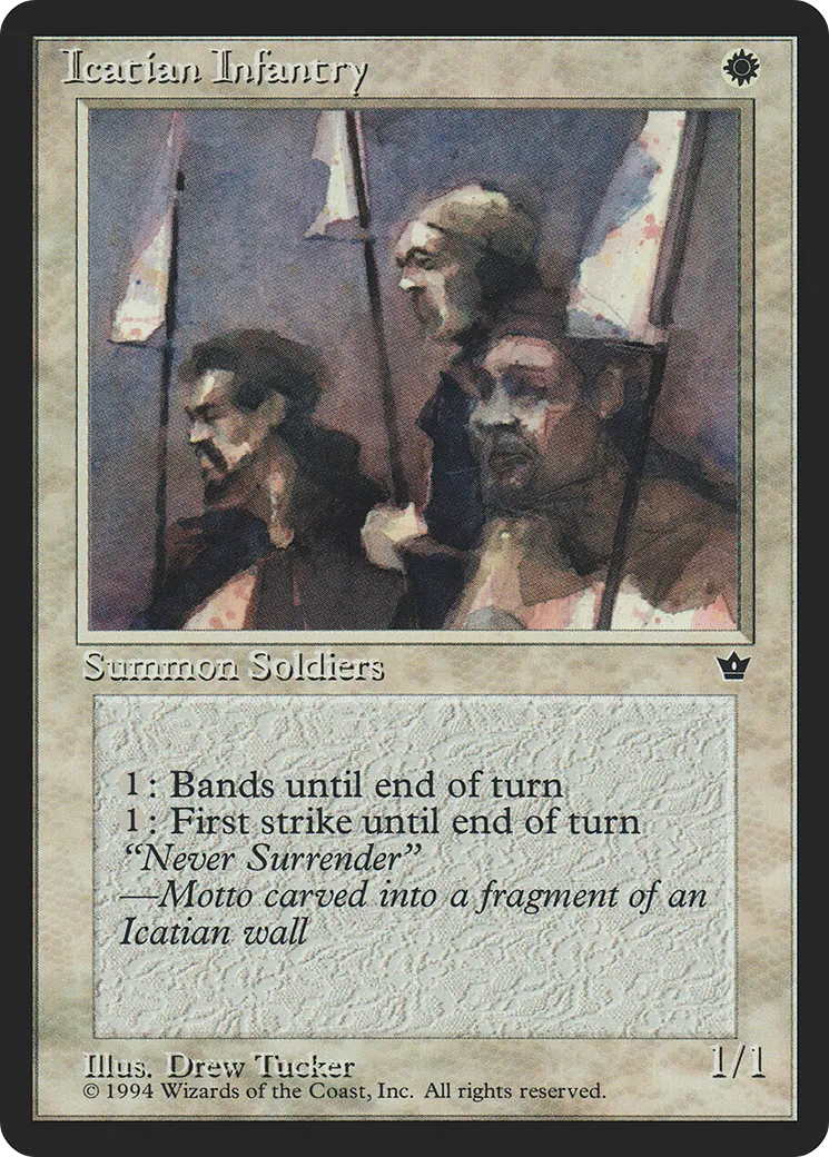Icatian Infantry — Fallen Empires — Magic: The Gathering