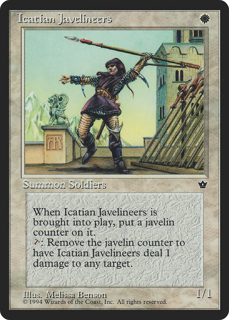 Javeliniers icatians — Fallen Empires — Magic: The Gathering