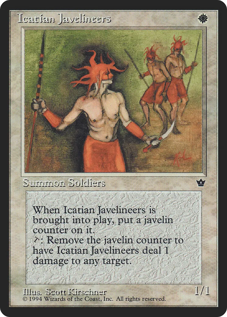 Icatian Javelineers — Fallen Empires — Magic: The Gathering