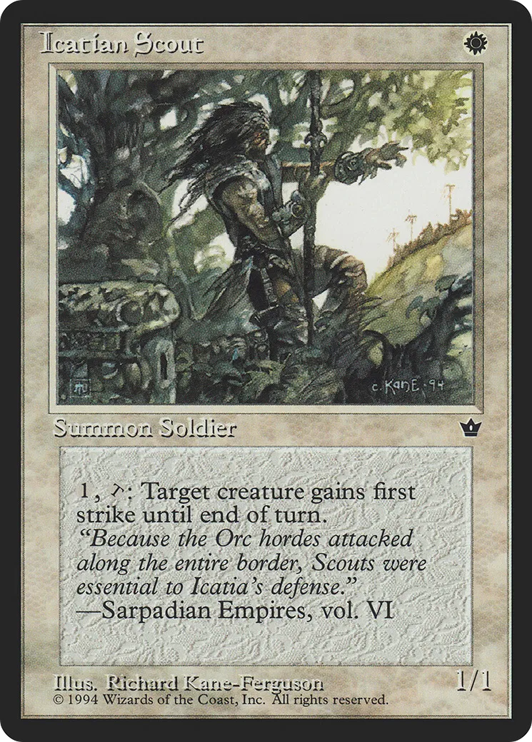 Icatian Scout — Fallen Empires — Magic: The Gathering