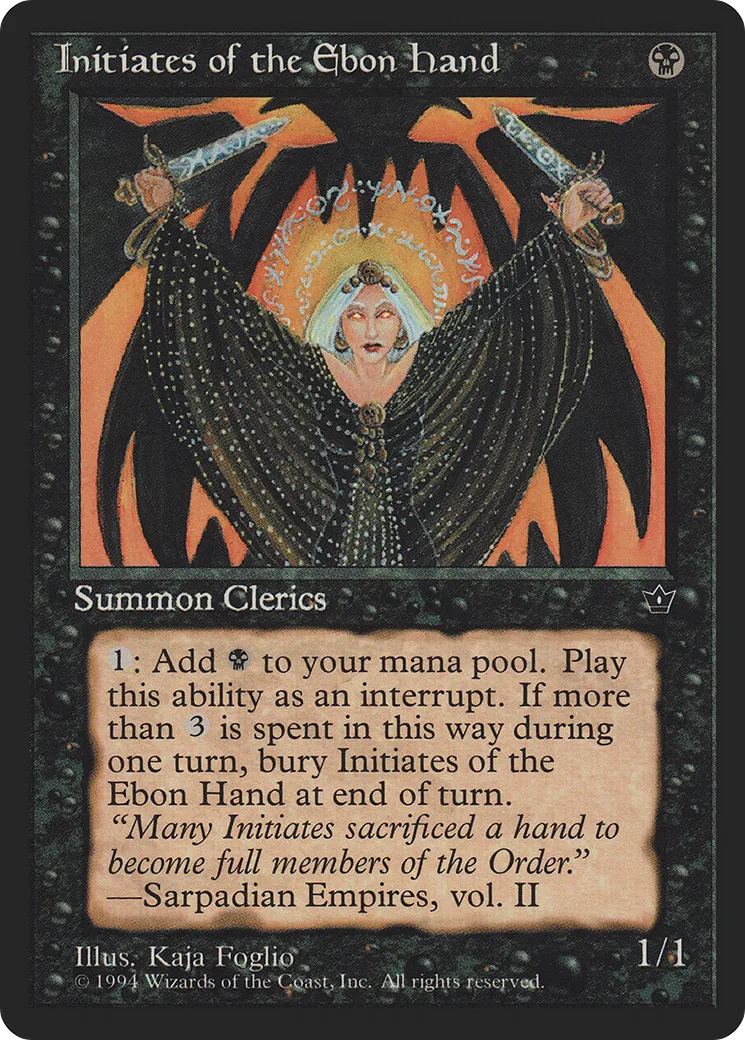Adeptes de la main d'Ebên — Fallen Empires — Magic: The Gathering