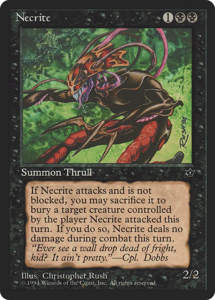 Necrite from Fallen Empires - Magic: The Gathering