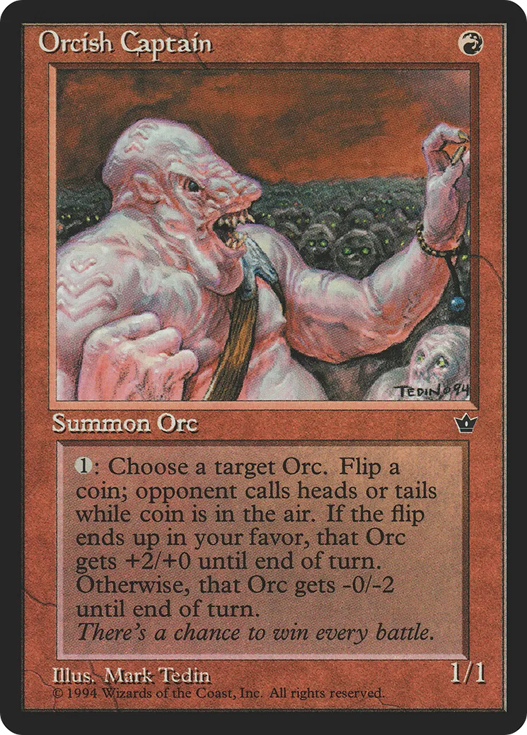 Orcish Captain — Fallen Empires — Magic: The Gathering