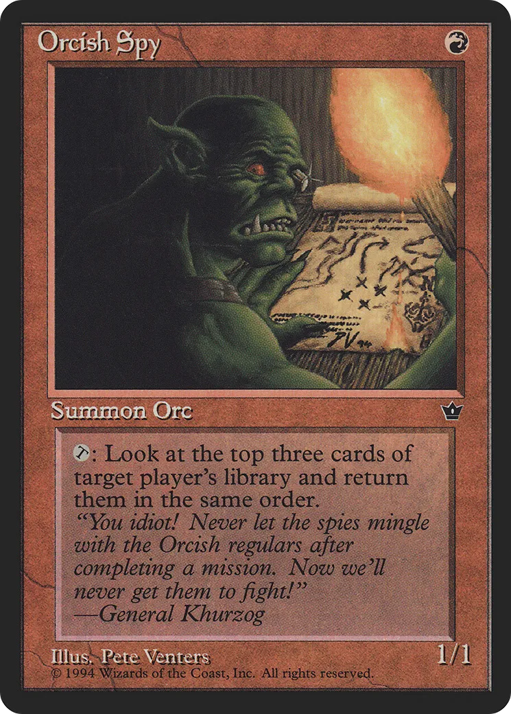 Orcish Spy — Fallen Empires — Magic: The Gathering
